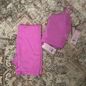 Seamless bike short set